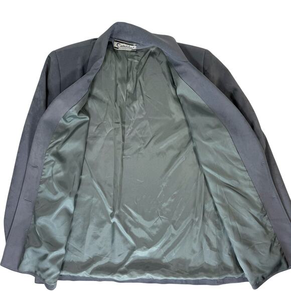 Vintage 60s Catalina Soft Blue Gray Blazer Women’s 10 Lined Mod Jacket Made USA - Picture 3 of 8